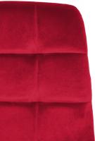 2er Set Esszimmerstuhl Tilde Samt rot 