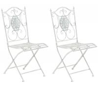 2er Set Stühle Sibell antik weiß