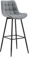 Barhocker Dartford Stoff grau 