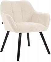 Esszimmerstuhl Vienna Cord schwarz creme 