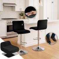 Barhocker Hover Samt C schwarz 