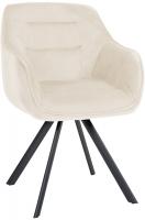 Stuhl Russel Samt creme