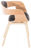 2er Set Stühle Kingston Kunstleder natura/schwarz 