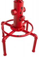 2er Set Barhocker Lumos Vintage Kunstleder rot schwarz 