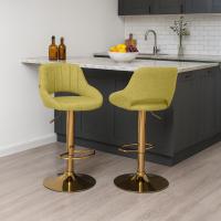 2er Set Barhocker Milet Stoff G grün 2er Set Barhocker Milet Stoff G grün