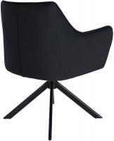 Esszimmerstuhl Swing Samt schwarz schwarz 