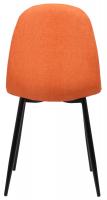 4er Set Esszimmerstühle Napier Stoff orange 