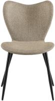 2er Set Esszimmerstuhl Maika Stoff taupe 