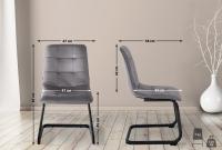 Esszimmerstuhl Vermont Samt dunkelgrau 