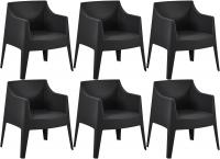 6er Set Stühle Bartal schwarz 