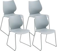 4er Set Stuhl Houma grau