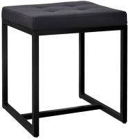 Sitzhocker Barci B Stoff schwarz 