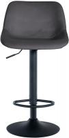 Barhocker Loft Samt dunkelgrau 