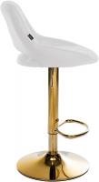 Barhocker Milet Kunstleder gold weiß 