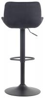 2er Set Barhocker Tover Samt schwarz 