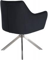 Esszimmerstuhl Swing Samt edelstahl schwarz 