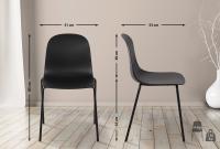 2er Set Stuhl Hardin schwarz 