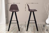 Barhocker Corbin Stoff Square schwarz braun Barhocker Corbin Stoff Square schwarz braun