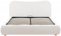 Bett Maido Teddy Stoff 160x200 cm creme 