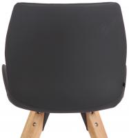 Stuhl Luna Kunstleder schwarz 