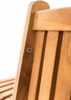 Baumbank Leming halbrund 250 cm teak 