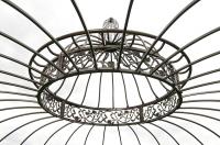 Luxus Pavillon Romantik rund 350 cm bronze 