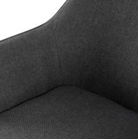 Esszimmerstuhl Vessa Stoff dunkelgrau 