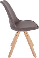 Stuhl Sofia Stoff Square taupe 