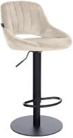 Barhocker HD Milet B Samt creme 