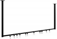 Kleiderstange Fenton 120x60 cm 12er schwarz