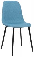 4er Set Stühle Giverny Stoff blau 