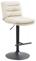Barhocker Damar Kunstleder schwarz creme 