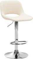 Barhocker Camden Kunstleder chrom creme 