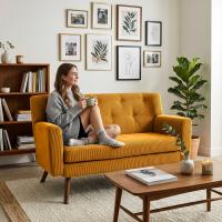 Sofa Kioni Cord orange 