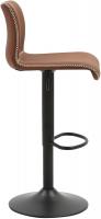 2er Set Barhocker Henchy Kunstleder braun 