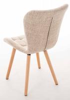 4er Set Stuhl Elda Stoff natura creme 