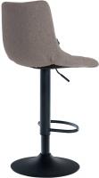 Barhocker Jerry Stoff schwarz grau 