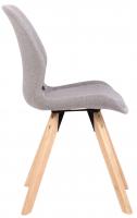 Stuhl Luna Stoff grau 