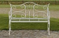Gartenbank Tara antik weiß 