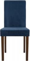 2er Set Esszimmerstuhl Ina Cord antik dunkel blau 