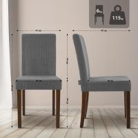Esszimmerstuhl Ina Cord antik dunkel grau 