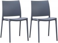 2er Set Stuhl Meton grau 
