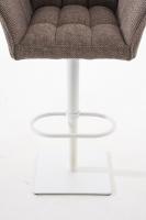 Barhocker Damaso W Stoff terrabraun 