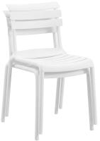 Gartenmöbel-Set Vela mit 2 Stühlen weiß 