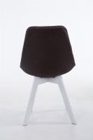 Besucherstuhl Borneo V2 Stoff  weiß (eiche) dunkelgrau 