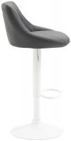 Barhocker Lazio Kunstleder weiß grau 
