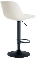 2er Set Barhocker Loft Kunstleder creme 