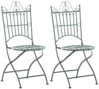 2er Set Stühle Sadao antik-grün