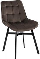 Stuhl Colby Samt braun 