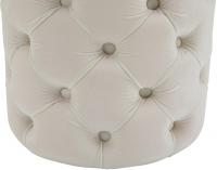 Sitzhocker Drancy Samt M creme 